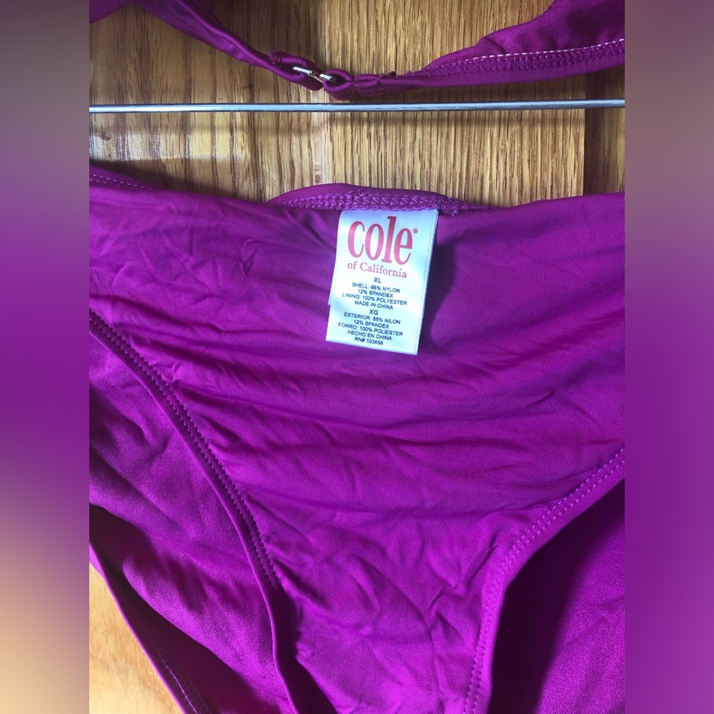 Women Two Piece Fushsia Bikini Set - Picture 3 of 5